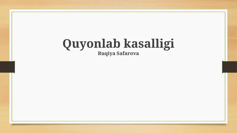 Quyonlab kasalligi