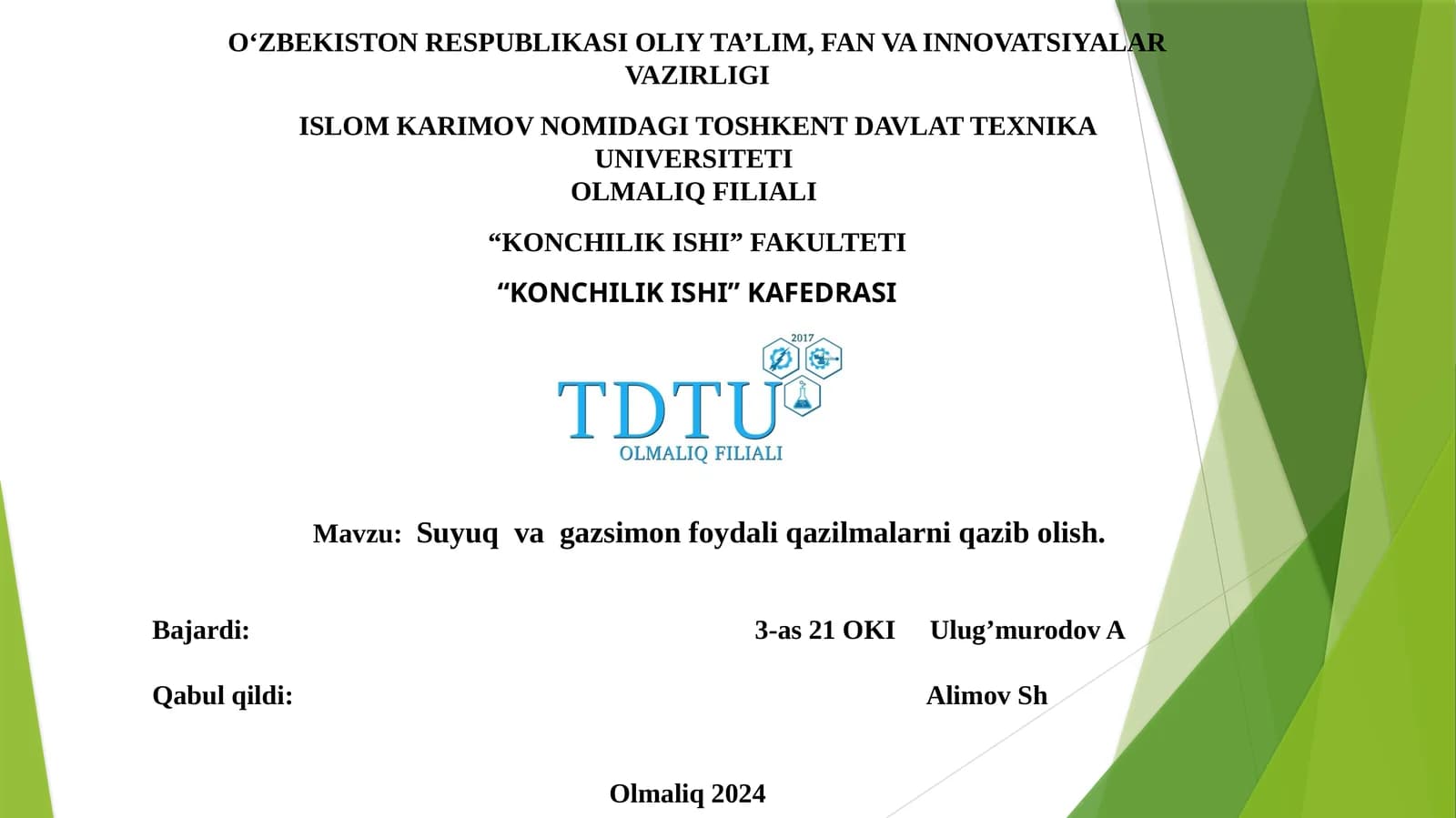 Suyuq va gazsimon foydali qazilmalarni qazib olish