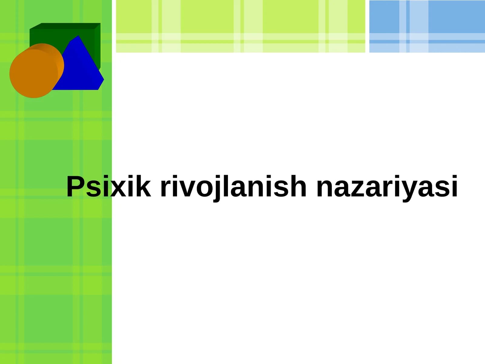 Psixik rivojlanish nazariyasi
