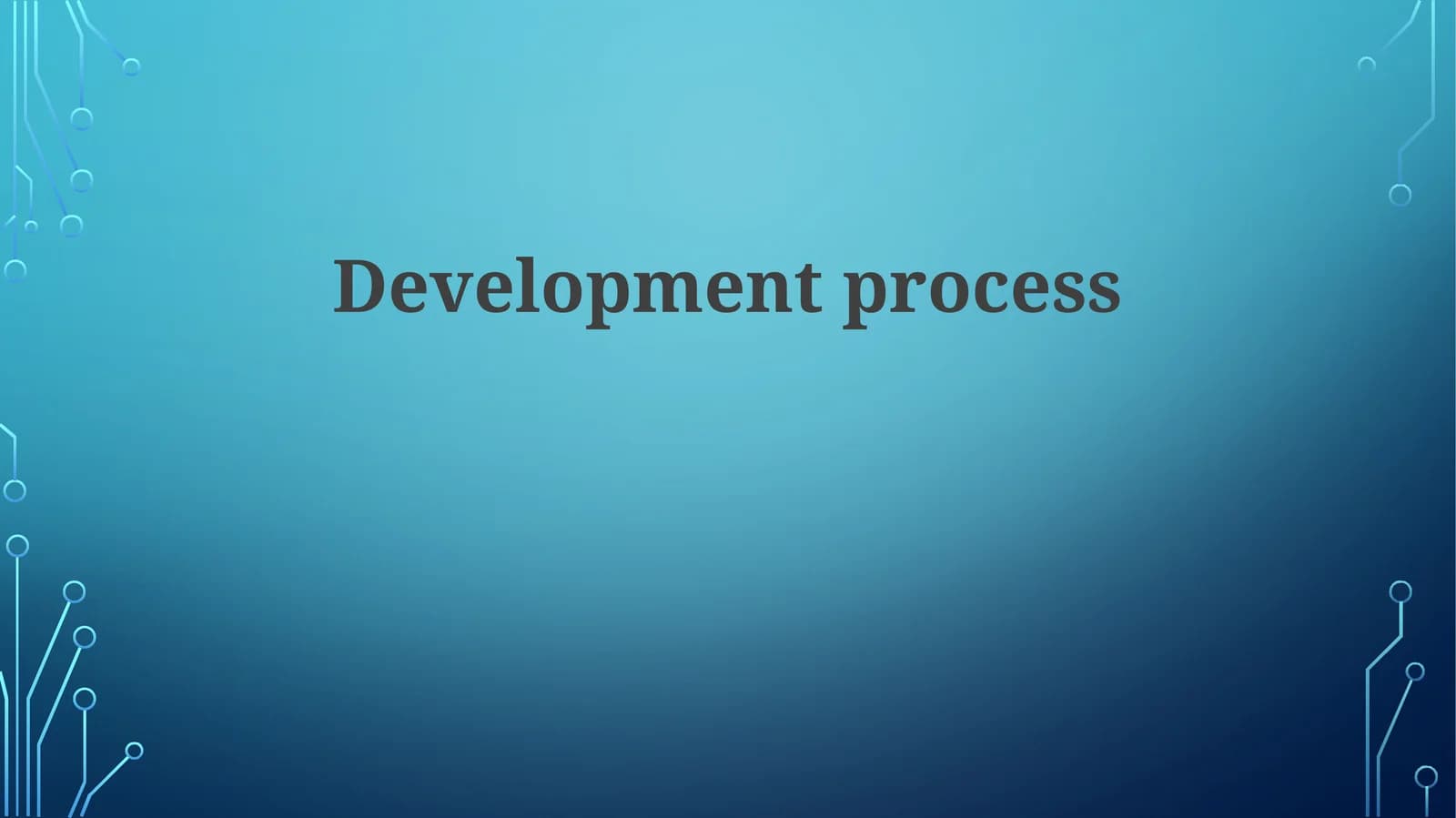Development process