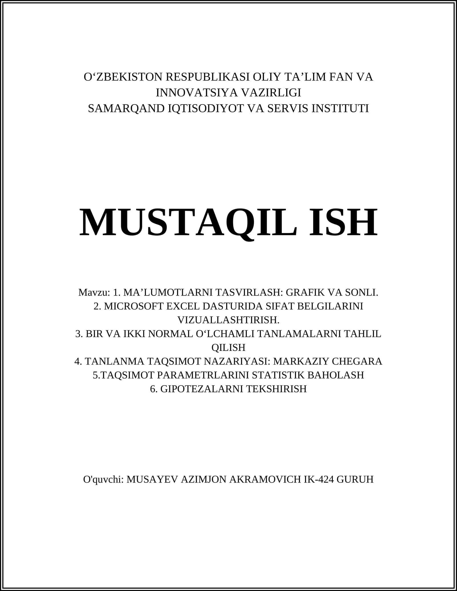Ma'lumotlarni tasvirlash: histogram, quti diagramma va chiziqli grafiklar