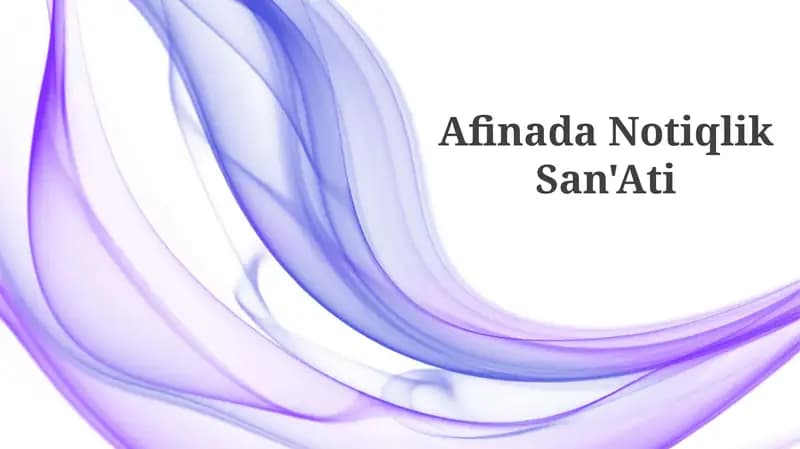Afinada Notiqlik San'Ati