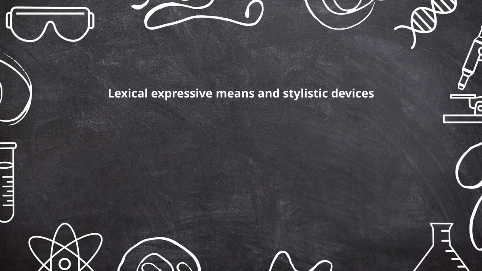 Lexical expressive means and stylistic devices