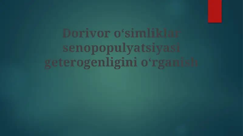 O'zgaruvchanlik va o'simliklar moslashuvi