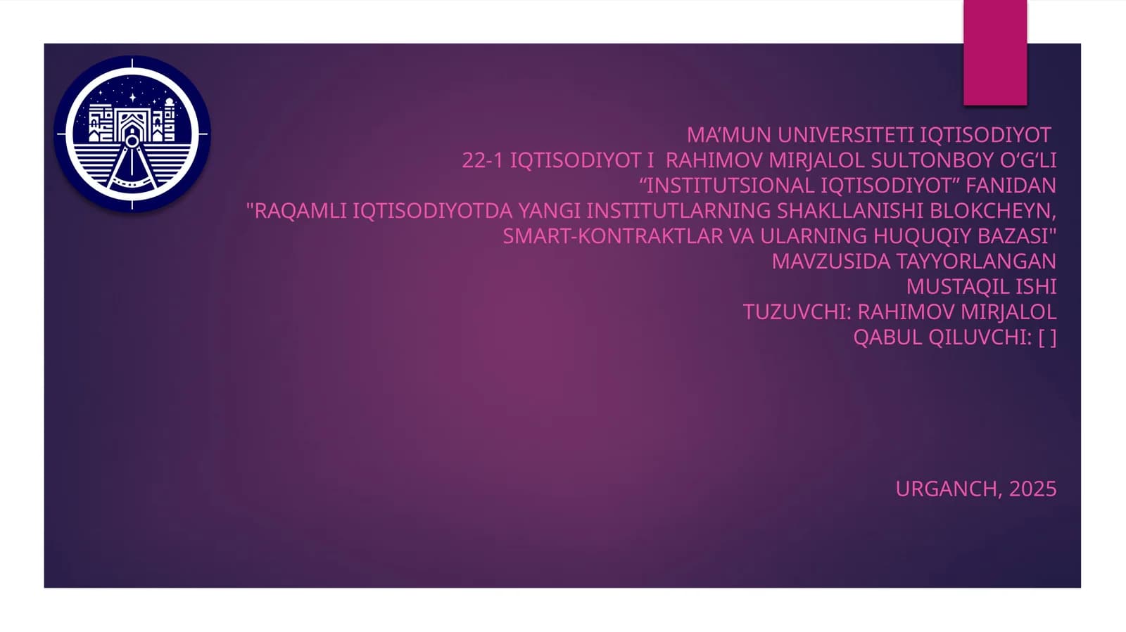 Institutsional iqtisodiyot