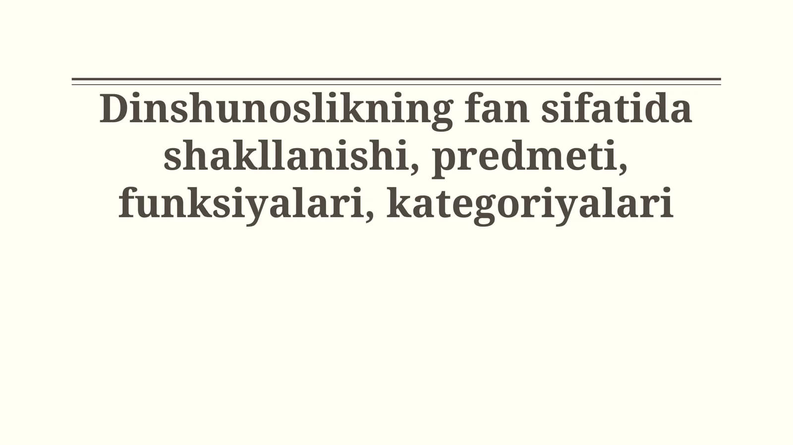 Paleontologiyaning fan sifatida shakllanishi, predmeti, funksiyalari, kategoriyalari