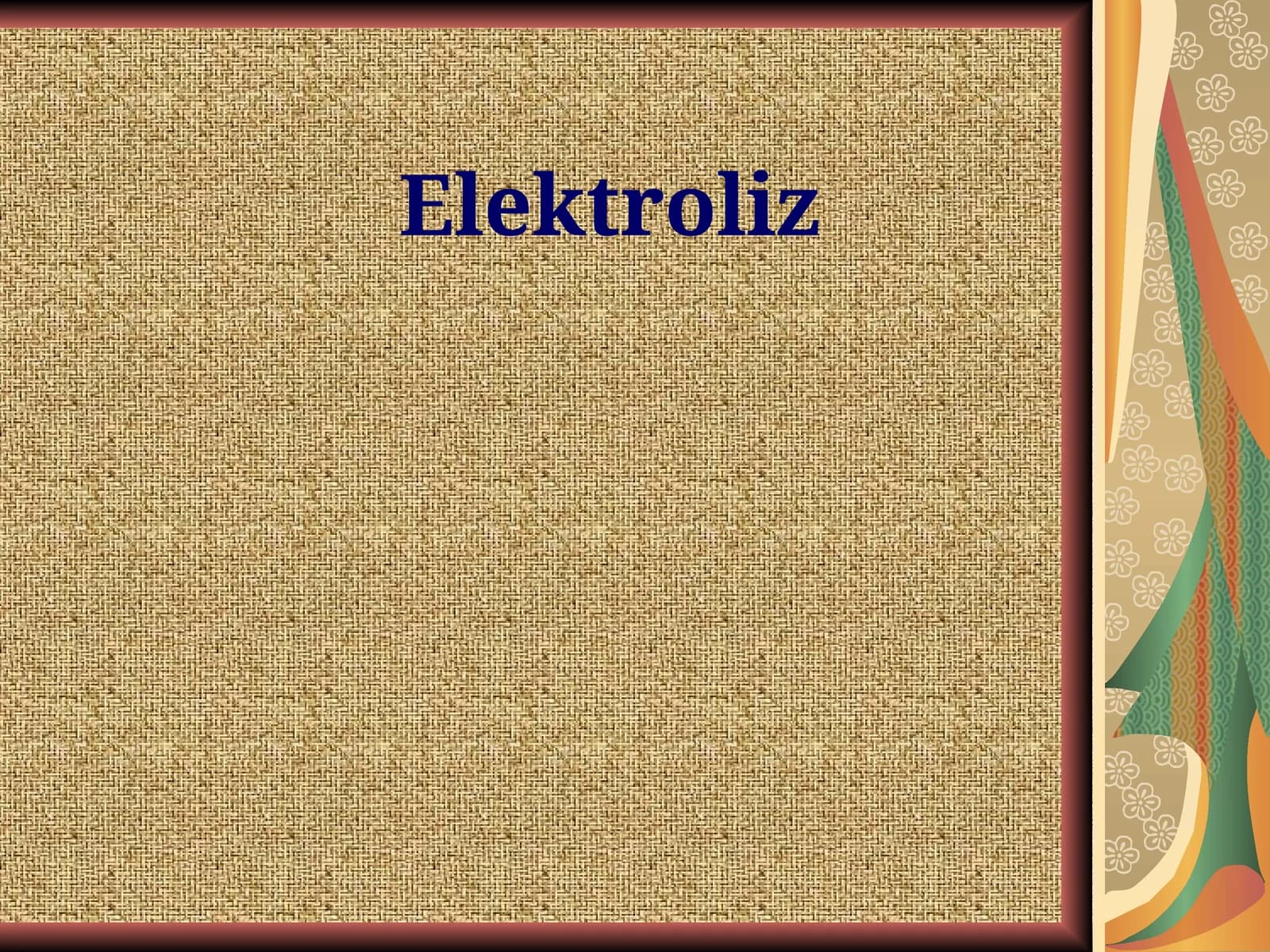 Elektroliz