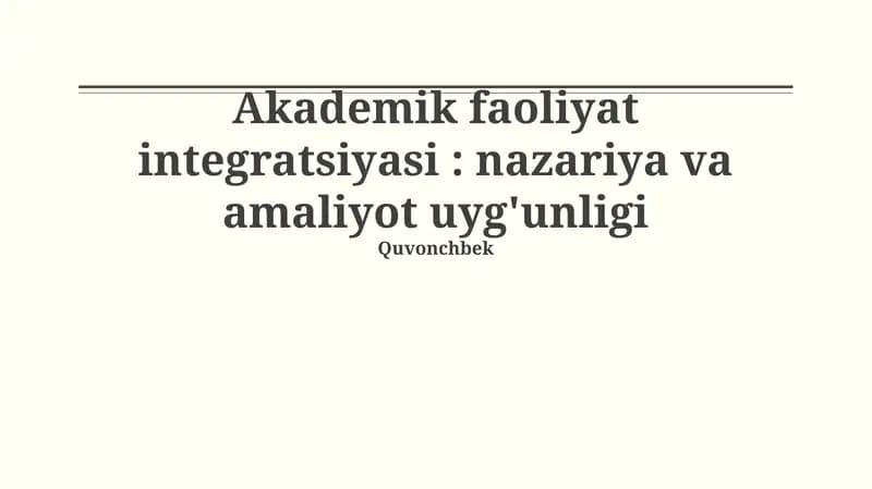 Integratsiya jarayonlari va mexanizmlari