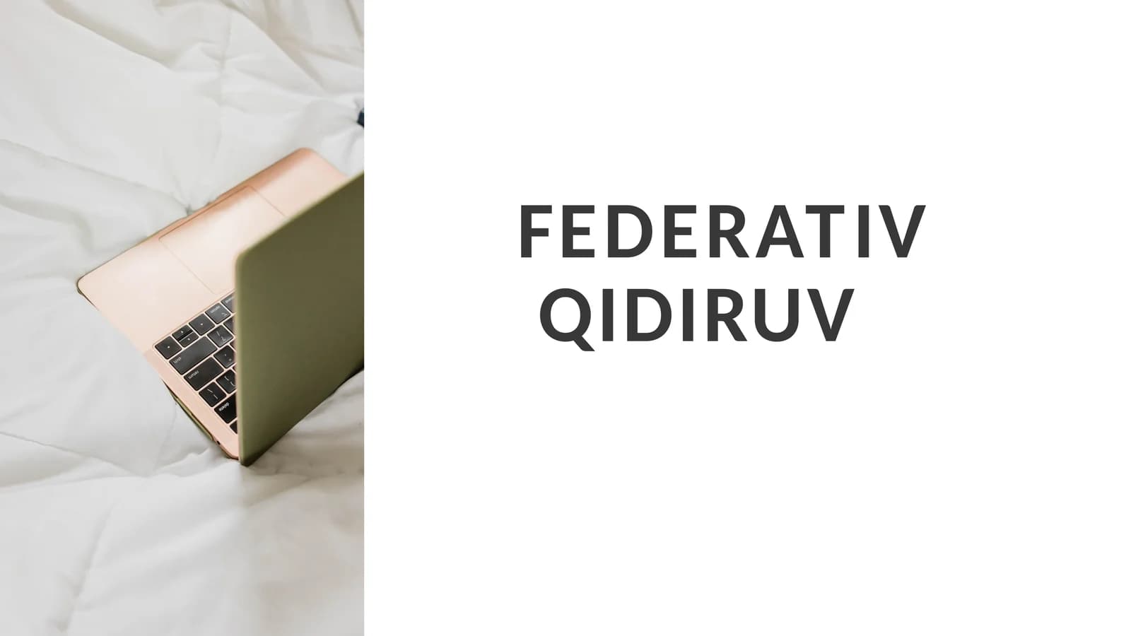 FEDERATIV  QIDIRUV