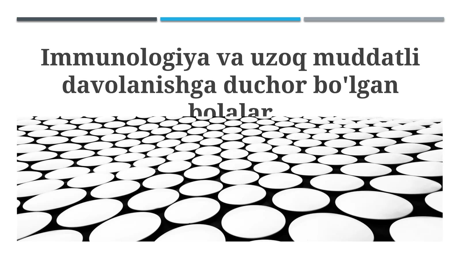 Immunologiya va uzoq muddatli davolanishga duchor bo'lgan bolalar