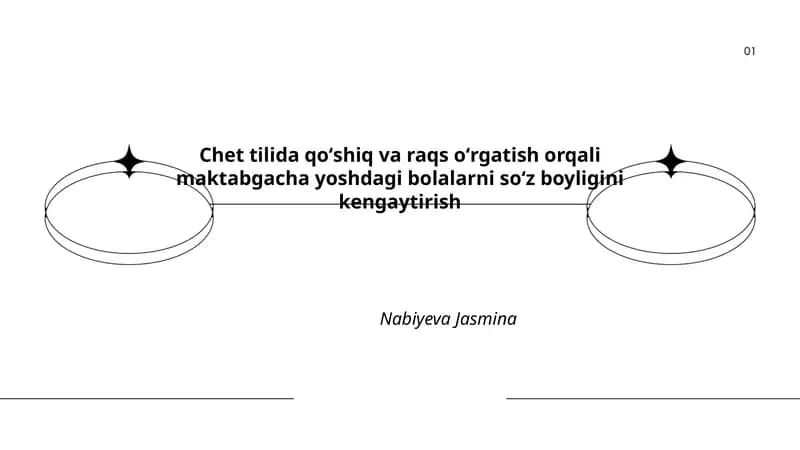 Chet tilida qoʻshiq va raqs oʻrgatish