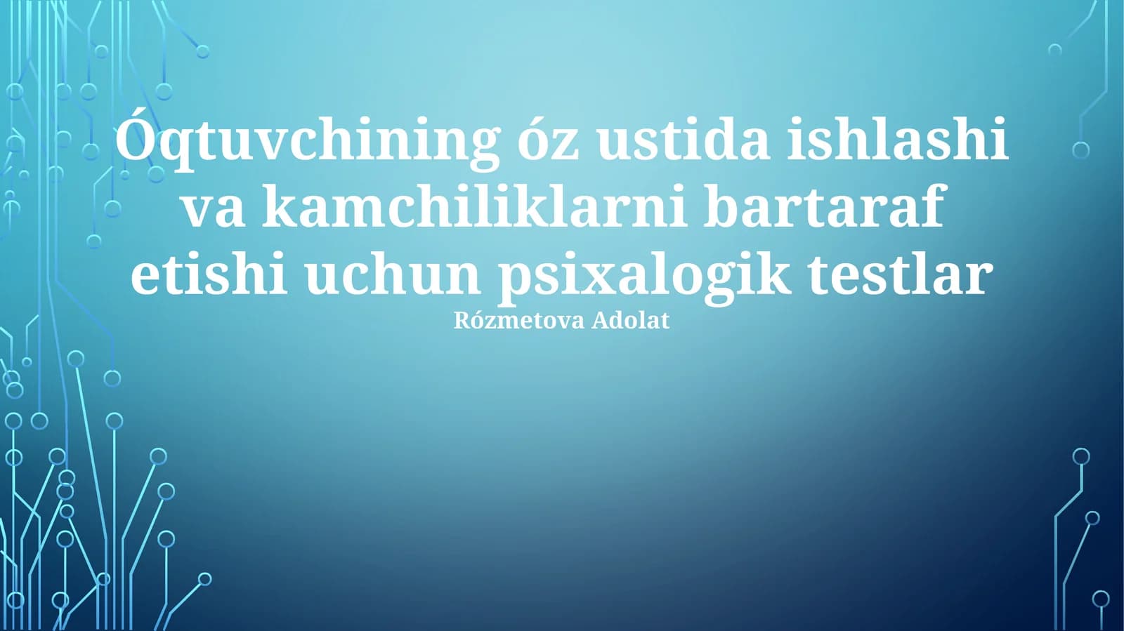 Psixologik testlar