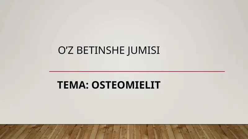 Produktiv osteomiyelit