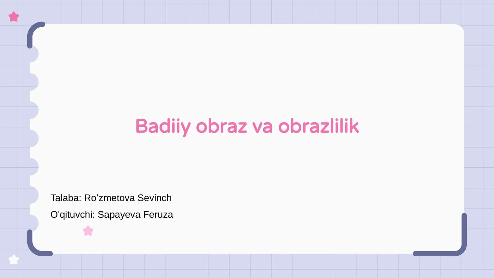 Badiiy obraz va obrazlilik