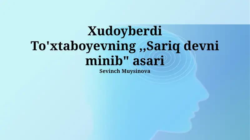 Sariq devni minib
