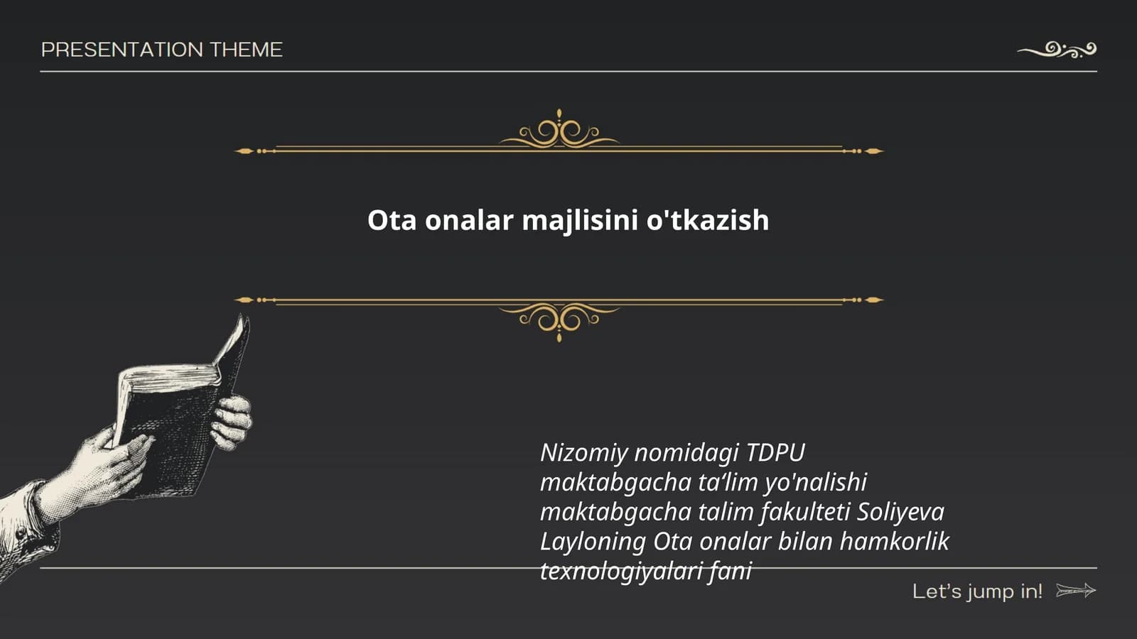 Ota onalar majlisini o'tkazish