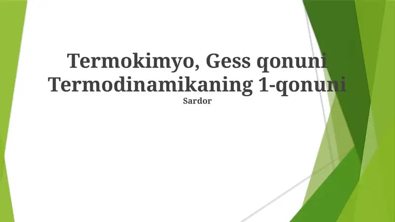Termokimiya