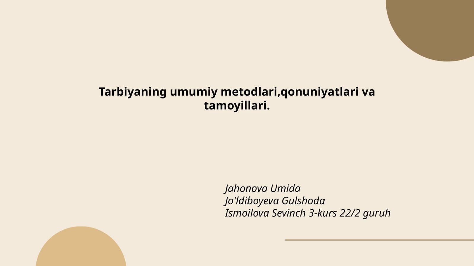 Tarbiya metodlari
