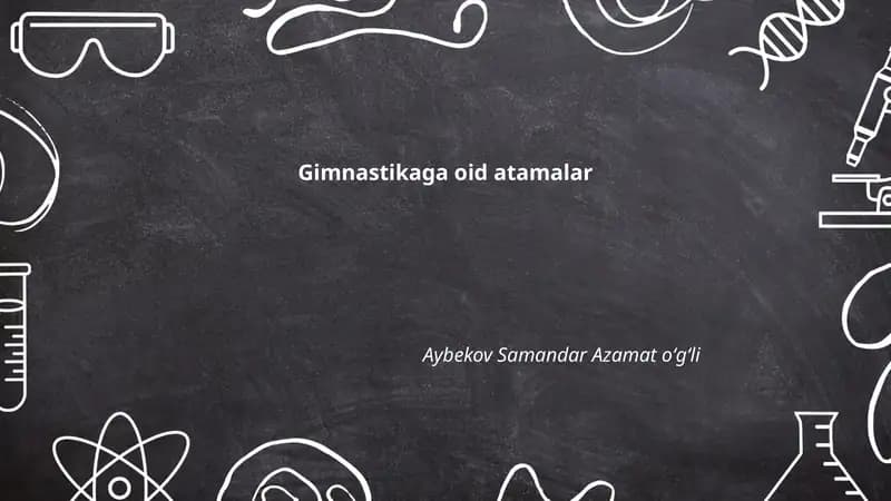Gimnastikaga oid atamalar