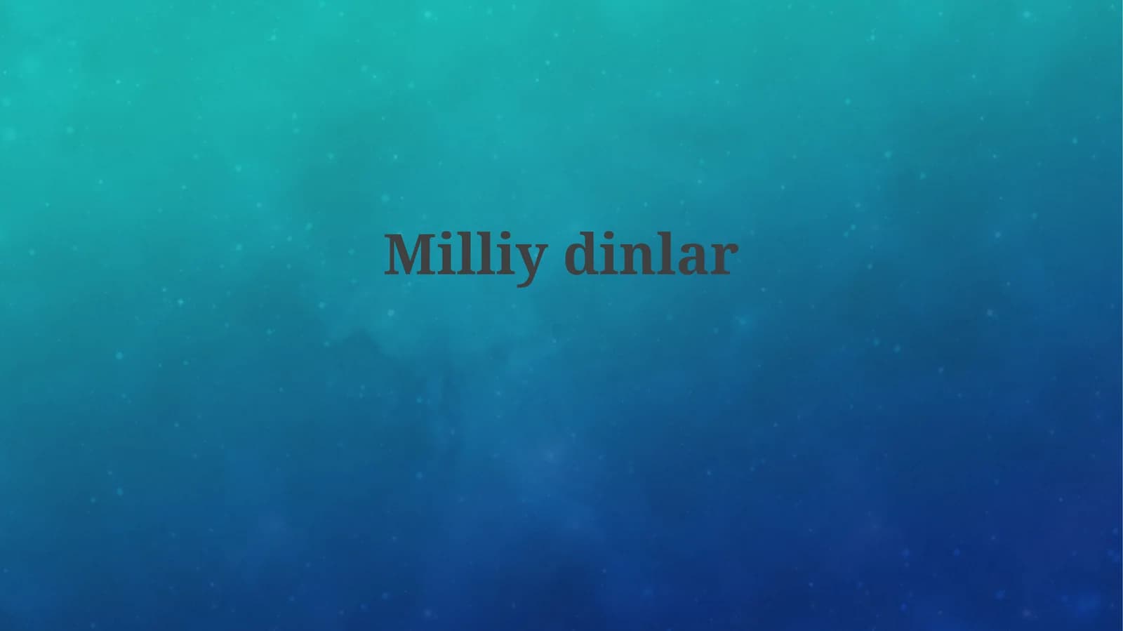 Milliydinlar