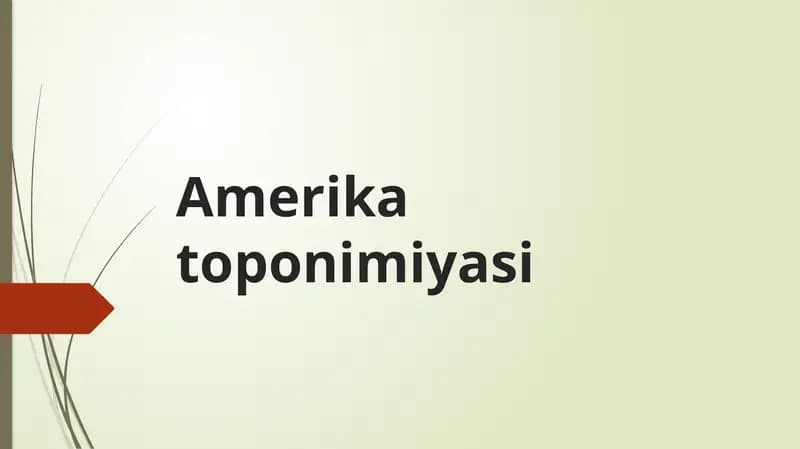 Amerikatoponimiyasi