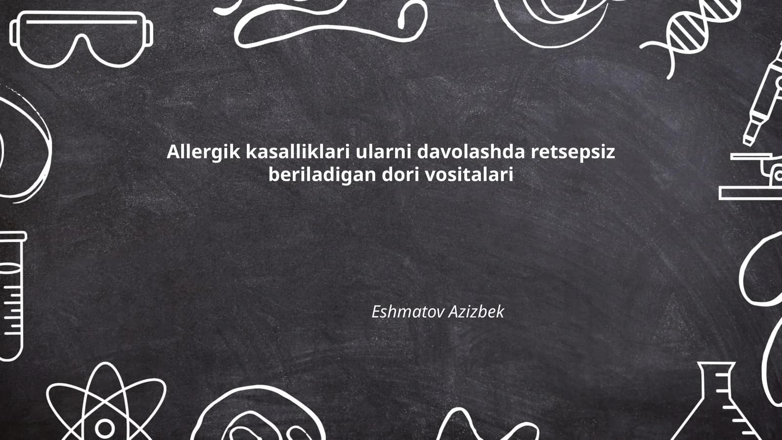 Allergik kasalliklari ularni davolashda retsepsiz beriladigan dori vositalari