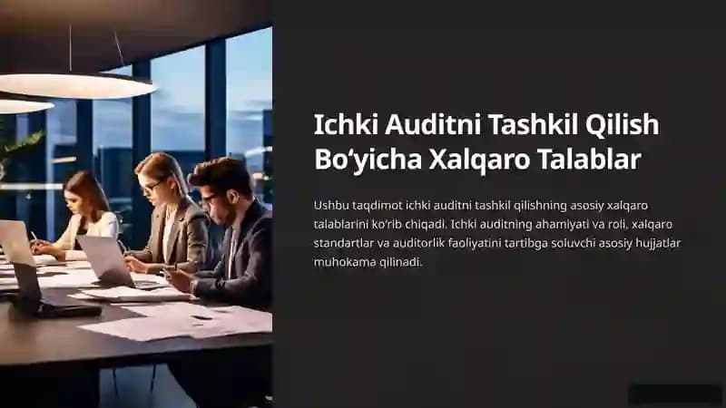 Ichki Auditni Tashkil Qilish Boʻyicha Xalqaro Talablar