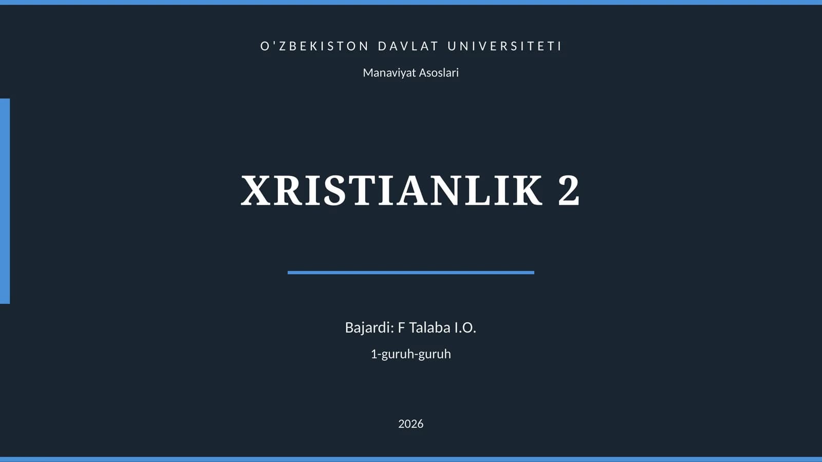 XRISTIANLIK 2