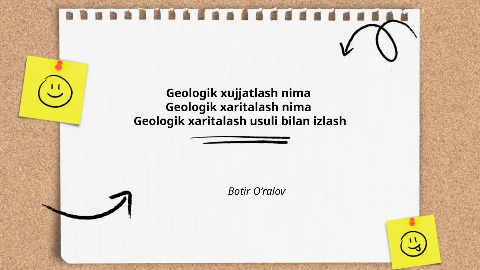 Geologik hujjatlashtirish va xaritalash