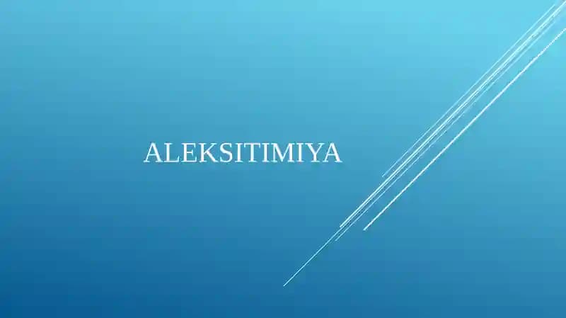 Aleksitimiya
