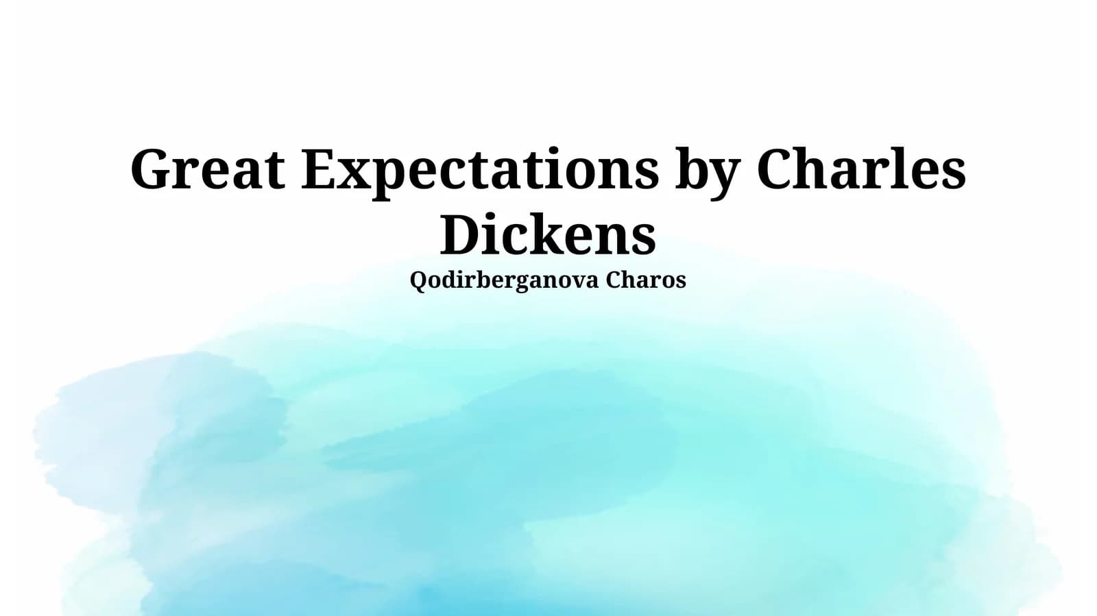 Qodirberganova Charos