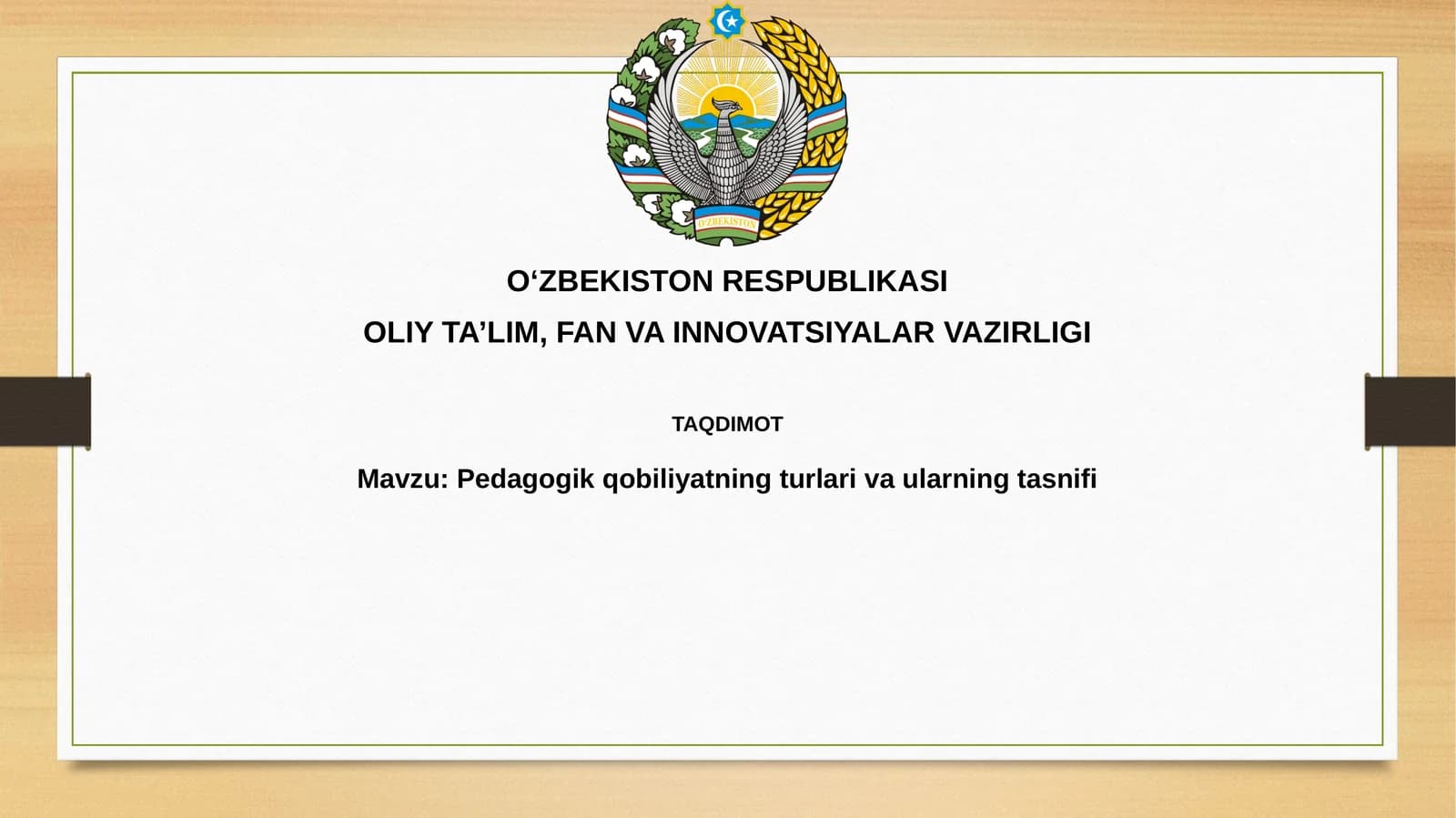 Pedagogik qobiliyatning turlari va ularning tasnifi