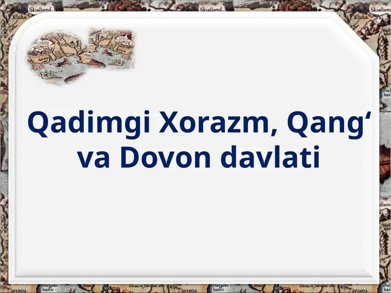Qadimgi Xorazm, Qang‘va Dovondavlati