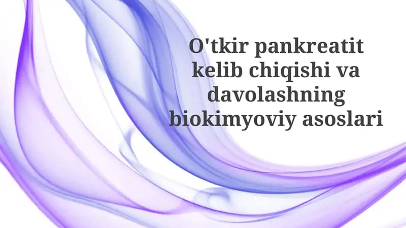 O'tkir Pankreatitning Jarrohlik Davolash