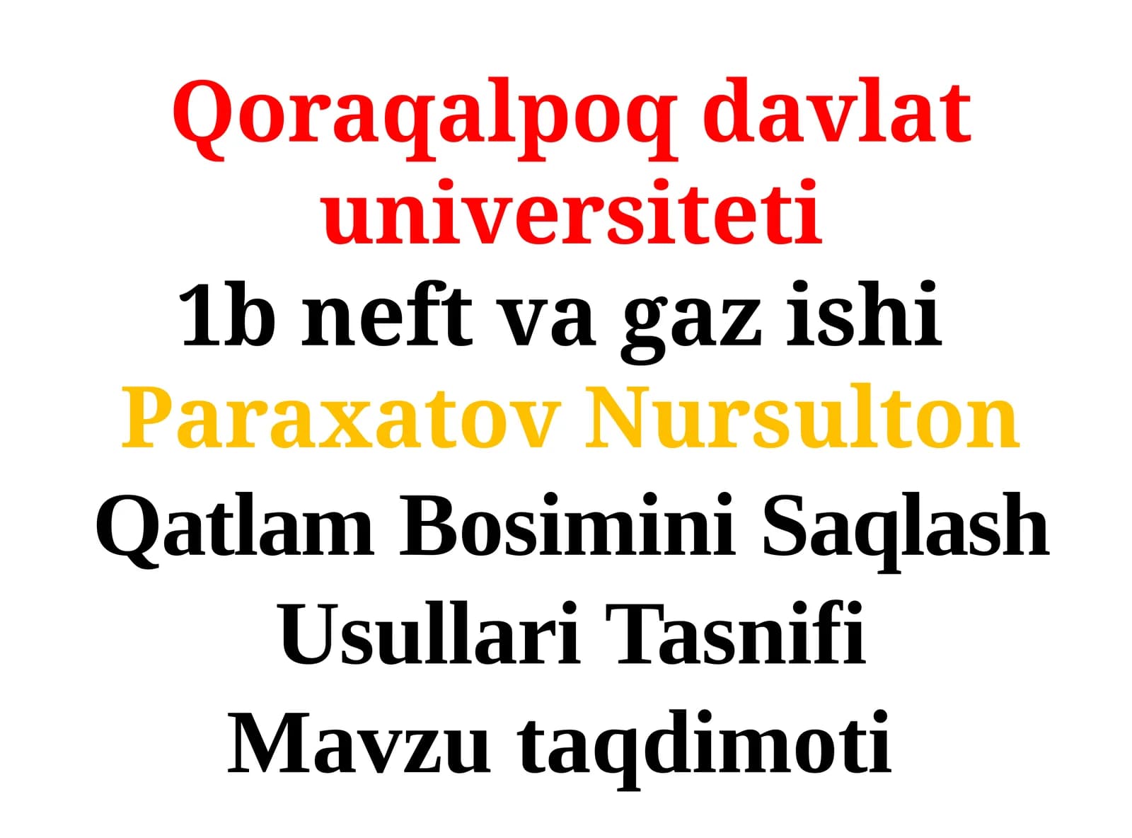 Qatlam Bosimi Saqlash Usullari Tasnifi
