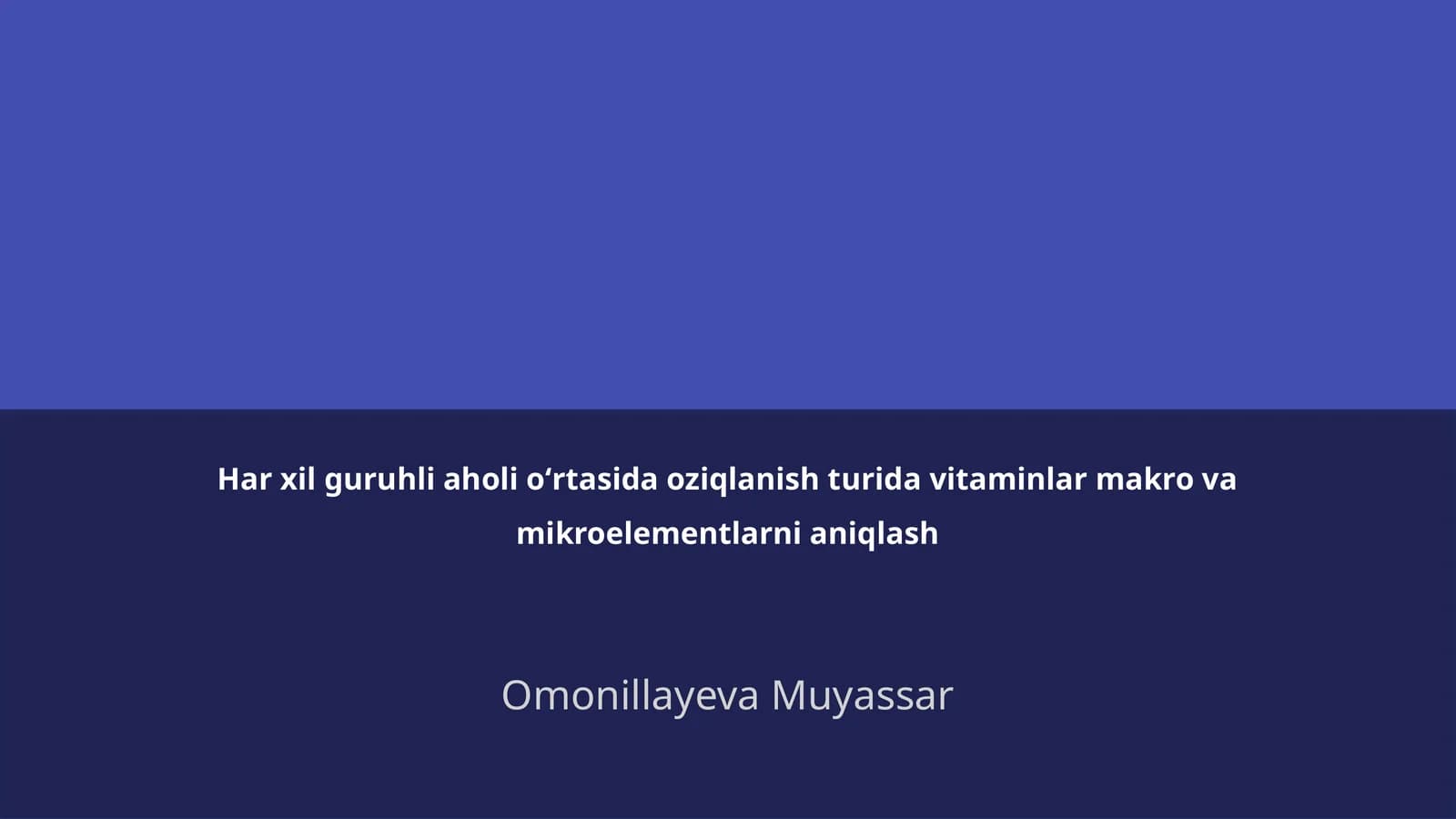 Vitaminlar Makro va Mikroelementlar