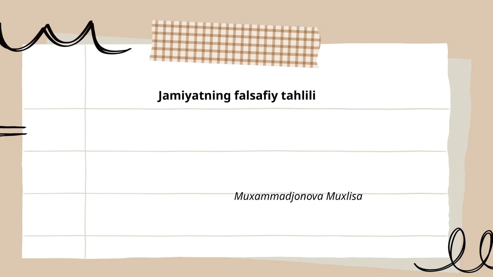 Jamiyatning falsafiy tahlili