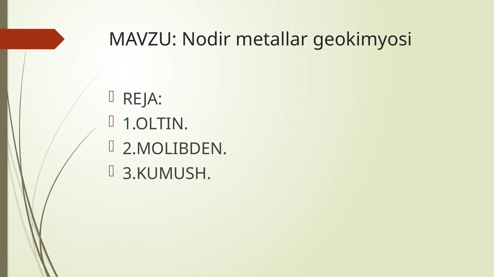 Nodir metallar geokimyosi