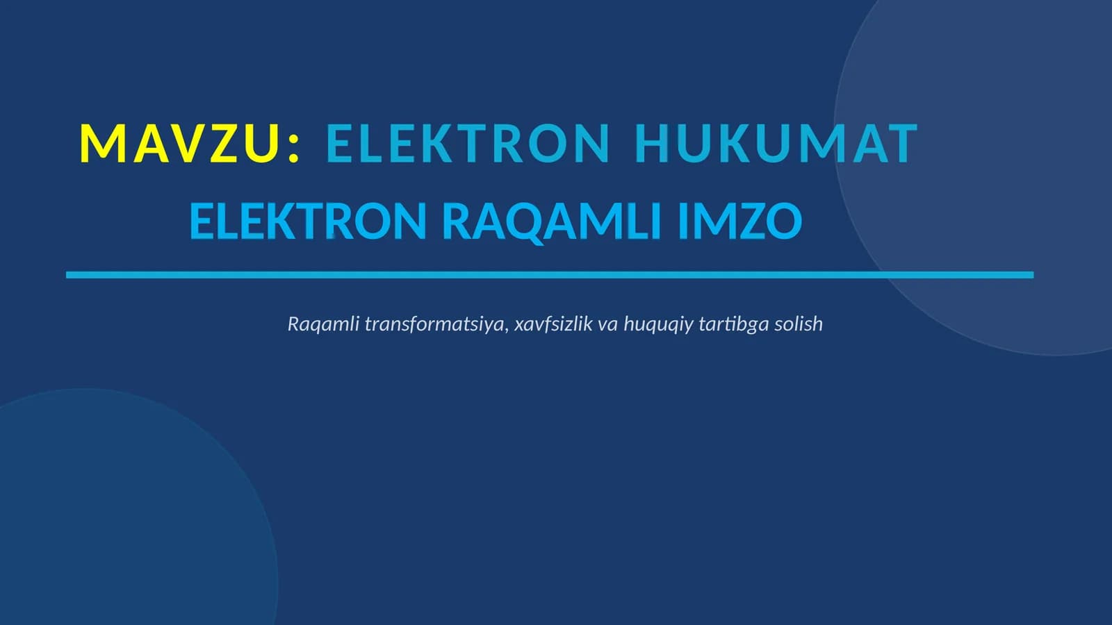 ELEKTRON HUKUMAT