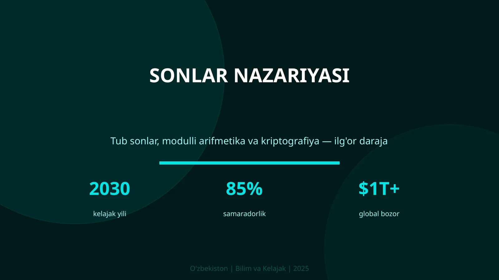 SONLAR NAZARIYASI