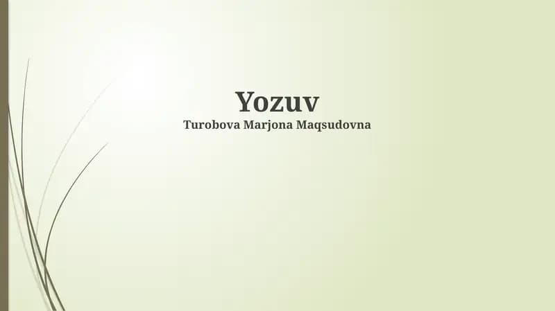 Yozuv