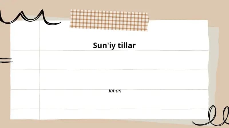 Sun'iy tillar