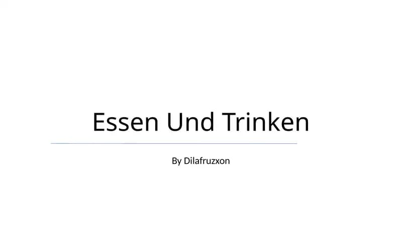 Oziqlanish faktlari