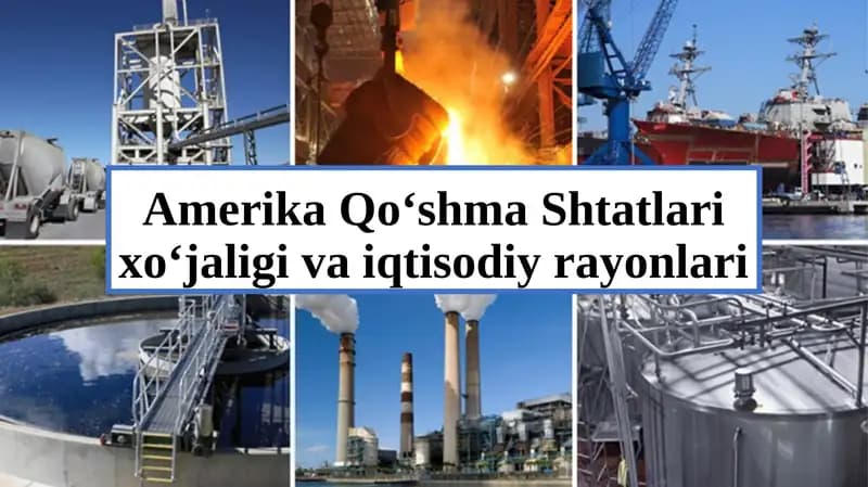 Amerika Qo‘shma Shtatlari xo‘jaligi va iqtisodiy rayonlari