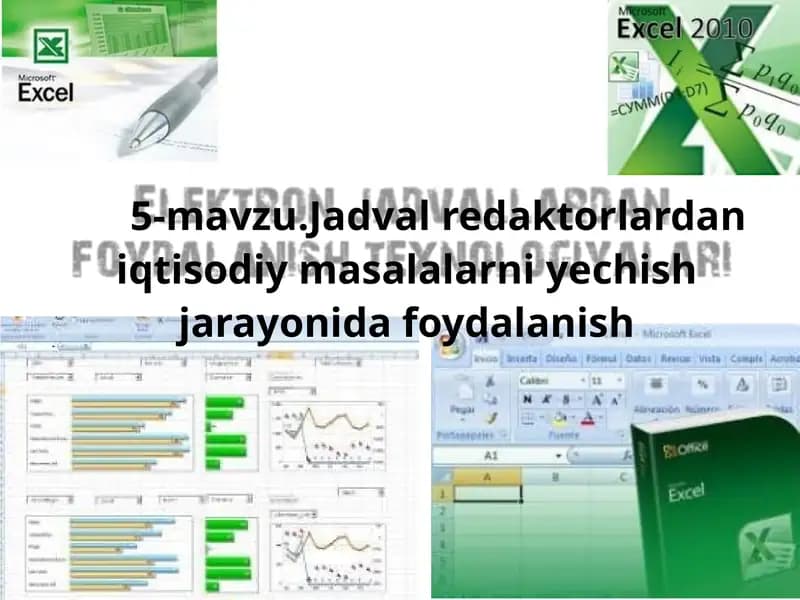 MS Excel'da Mantiqiy Masalalar