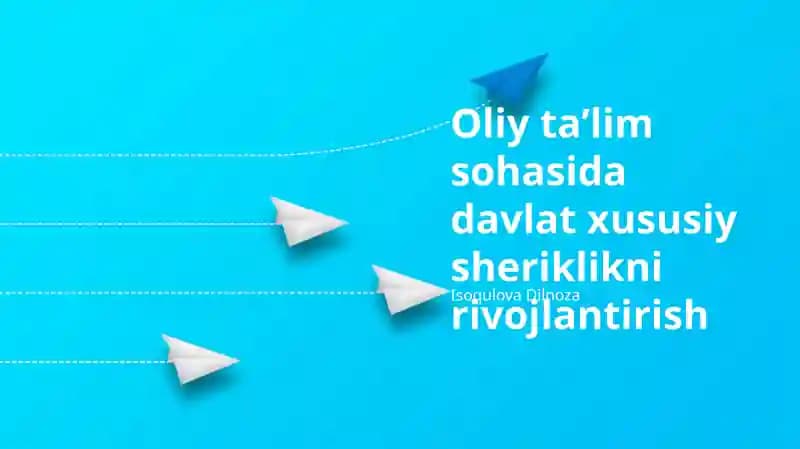 Davlat-Xususiy Sherikchiligi Loyihalarining Amalga Oshirilishi