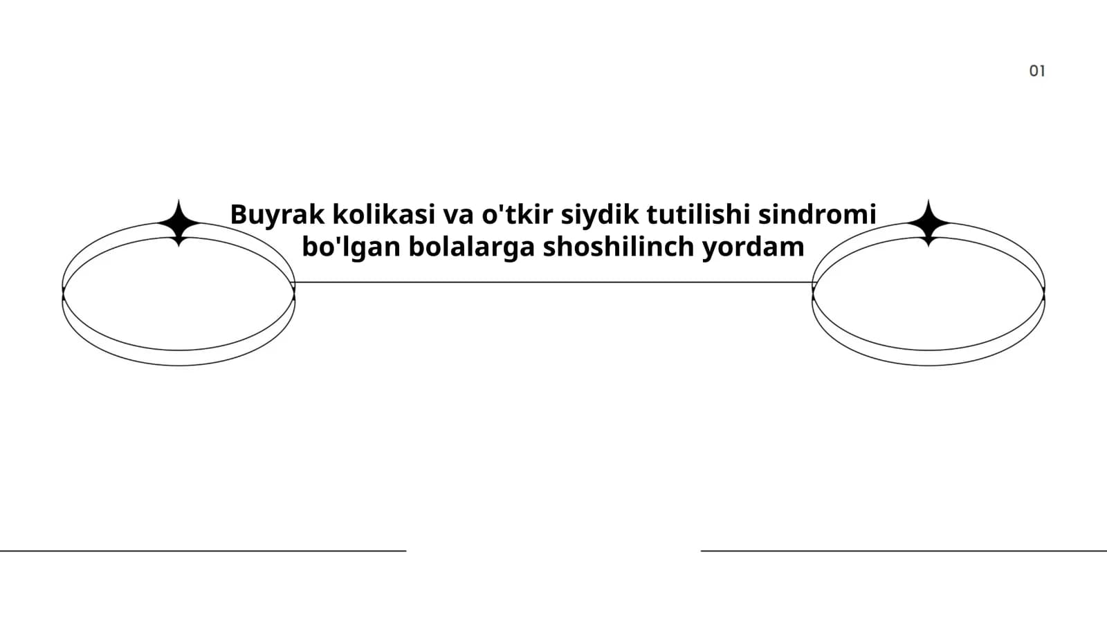 Buyrak kolikasi va o'tkir siydik tutilishi sindromi bo'lgan bolalarga shoshilinch yordam