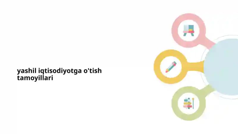 Yashil iqtisodiyotga o'tish tamoyillari