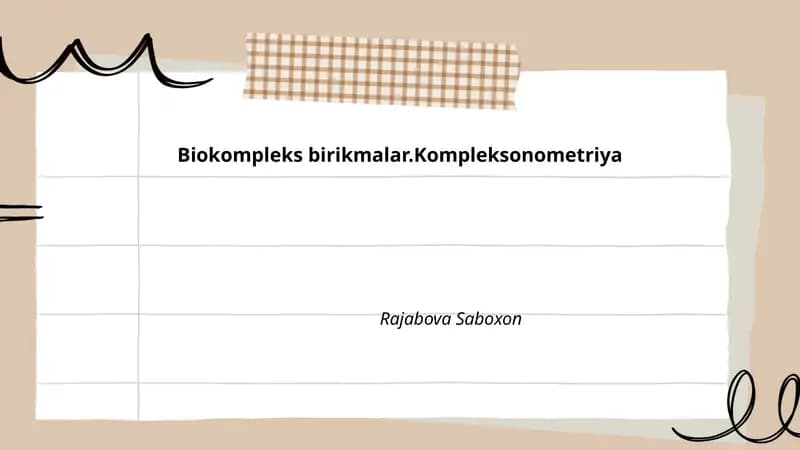 Biokompleks birikmalar