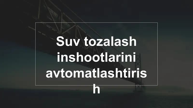 Kimyoviy tarkibni tozalash texnologiyalari
